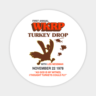 Vintage Wkrp Turkey Drop Magnet